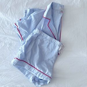 J Crew Short Sleeve PJ set